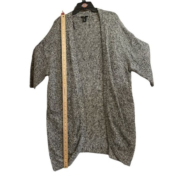H&M Womens Grey Knit Long Open Cardigan Sweater Size Large - Picture 4 of 7